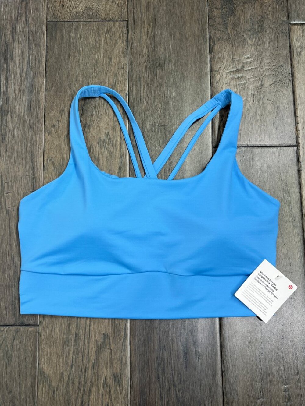 Lululemon NWT Energy Longline Bra Medium Support, B-D Cups Evolve Ocean Wave